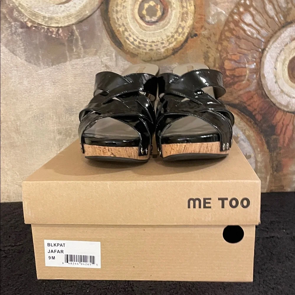 Me Too Black Patent Wedges - Picture 3 of 9